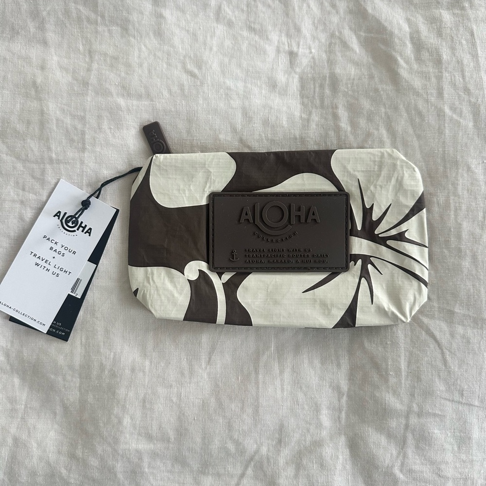 Aloha Collection Brown and Cream Pouch - Mini